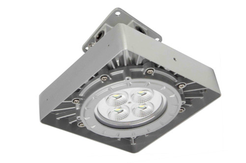 Larson Electronics 50W Explosion Proof Low Bay Dimmable LED Fixture - Paint Spray Booth Approved -7,000 lms - Ceiling Mount - T5 - 0-10V Dimming