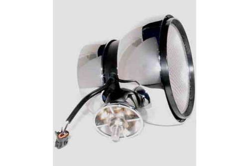 Larson Electronics ACRO LIGHTS - X930-W HID Off Road Light - Chrome - 6 inch round - Internal Ballast - flood pattern