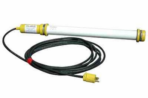 Larson Electronics Fluorescent Drop Light/Task Light w/ Hooks - 20 Watts  3' Tube - 25' 16/3 SOOW Cord -Industrial Plug