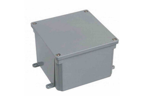 Larson Electronics Weatherproof Junction Box - 4"x 4"x 2" - Corrosion Resistant Plastic Moulding Construction - NEMA 6P