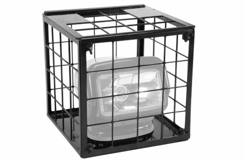 Larson Electronics Protective Steel Light Cage for Golight Spotlights - 1/8" CNC Machined - Powder Coated - Predrilled