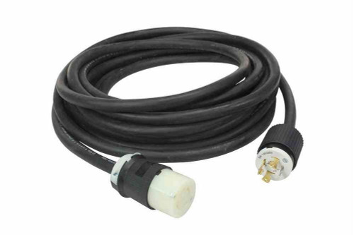 Larson Electronics 100' 12/3 SOOW Extension Power Cord - 250V - 20A Rated, Outdoor Rated - L6-20P, L6-20C