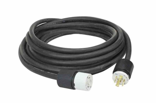 Larson Electronics 50' 8/4 SOOW Twist Lock Extension Power Cord - L16-30 - 480V - 30 Amp Rated - Outdoor Rated