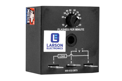 Larson Electronics Adjustable Strobing Relay - 10 Amps - 24-240VAC Input Voltage - Adjustable 10-100 Flashes Per Minute