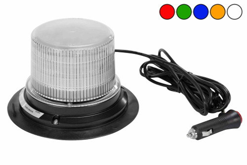 Larson Electronics Class 1 LED Beacon with 30 Strobe Light Patterns - Magnet Mount - Cigarette Plug Cord