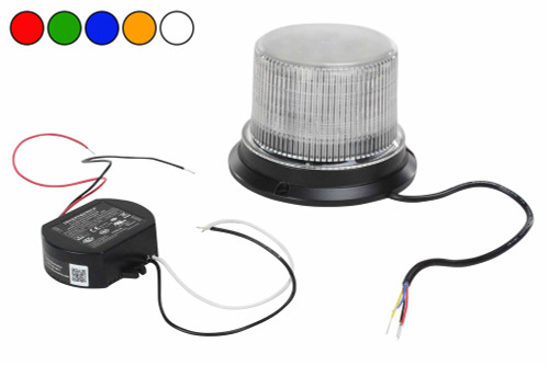 Larson Electronics Class 1 LED Beacon with 30 Strobing Light Patterns - Permanent Surface Mount - 1440 Lumens - 120/277