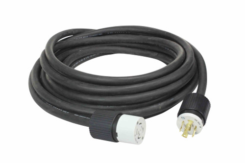 Larson Electronics 2M 12/5 SOOW Twist Lock Extension Power Cord - L22-20 - 480V - 20 Amp Rated - Outdoor Rated