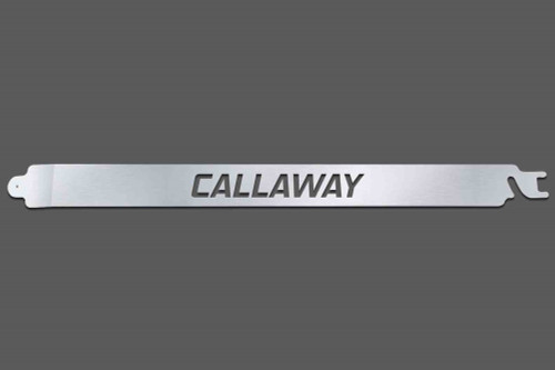 Larson Electronics Metal Door Props - Chevy Corvette - 18" x 2" x 1/8" - Brushed Aluminum Finish - (2) pcs Callaway