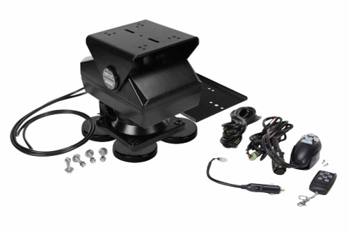 Larson Electronics Remote Controlled Magnetic Pan Tilt Base Rotates and Tilts with Mounting Plate - (4) 200 lb Magnets