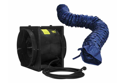 Larson Electronics Electric Explosion Proof Box Fan / Blower - 4450 CFM - 220 Volt - 70' Cord - 16 inch - Class 1 Div 1