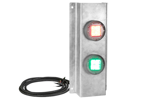 Larson Electronics 24 Watt LED Signal Stack Light - LED Traffic Light - NEMA 4X - Corrosion Resistant - T Splitter