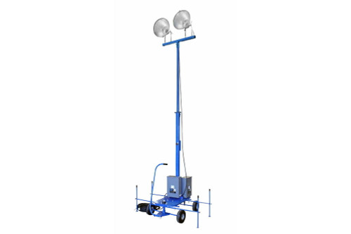 Larson Electronics 2000 Watt Mini Light Tower - Two 1000 Watt Metal Halide Lamps - Multi-Tap Ballast - 50ft Power Cord