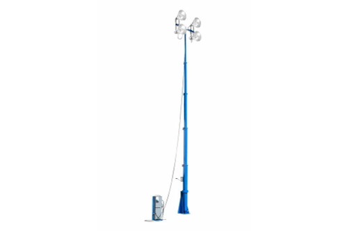 Larson Electronics 30' Five Stage Fixed Mount Telescoping Light Mast - Extends to 30 Feet - Collapses to 8.75 Feet