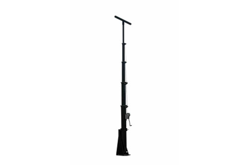 Larson Electronics 30' Five Stage Fixed Mount Telescoping Light Mast - Extends from 8.75' to 30' - Aluminum Frame