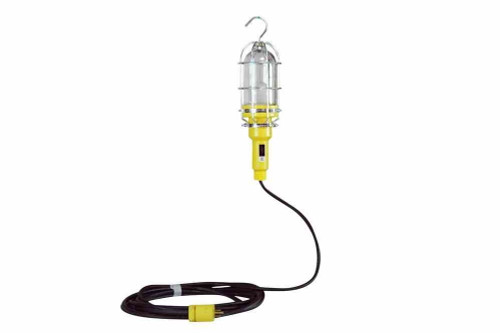 Larson Electronics 26W Vapor Proof (Waterproof) Trouble Light / Drop Light - Lexan Globe - 25' 12/3 SOOW Cable