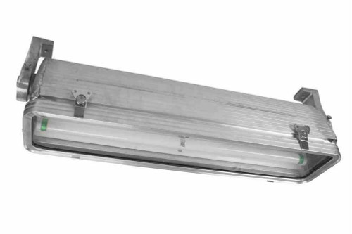 Larson Electronics Hazardous Location Emergency Fluorescent Light - 2 foot 2 lamp - Class 1 Div 2 - T8 - Battery Backup