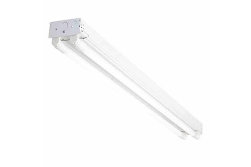 Larson Electronics 36W LED Strip Fixture - (2) 48" G3 T8 Style LED Tubes - 22G Steel - Baked White Enamel Finish