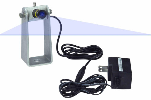 Larson Electronics 200mW Blue Crane Warning Laser - Pedestrian Safety Laser - Adjustable Beam Length - 120-240V - IP54