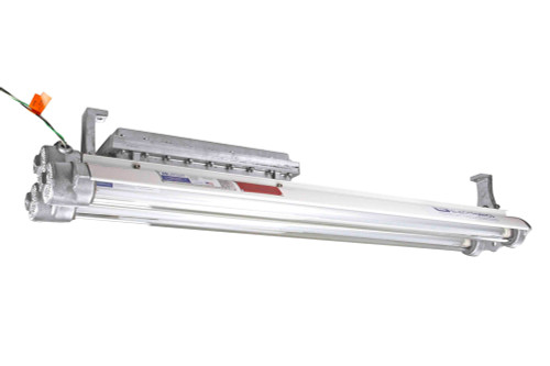 Larson Electronics Explosion Proof Emergency Fluorescent Light Combination - 4 foot - 2 T8 lamps - Class I, Div I