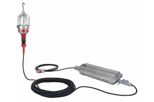 Larson Electronics Explosion Proof Drop Light (Hand Lamp) with C1D1 Inline Transformer - 50' Cord - 120VAC to 24V - EXP