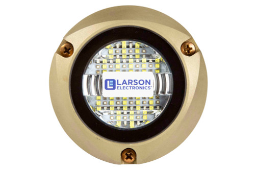 Larson Electronics 60W Underwater LED Light - 10-30V DC - 4,000 lms - Bronze Alloy - Surface Mount - IP68 Compliant