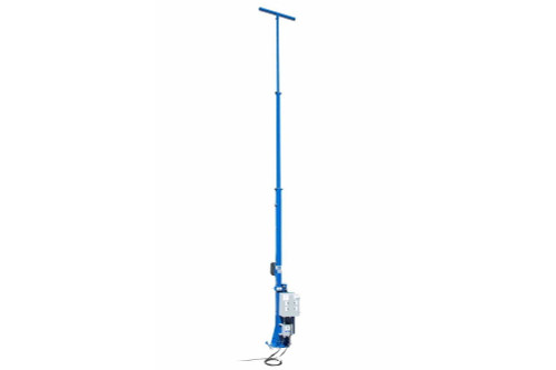 Larson Electronics 30' Light Mast w/ Electric Winch - Fold Over Light Boom - 3-Stage Light Tower - 300 lb Capacity