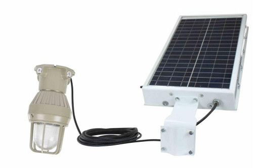 Larson Electronics Solar Power LED Explosion Proof Light - Class 1, Division 1 - Strobe or Steady Burn - 600' SOOW