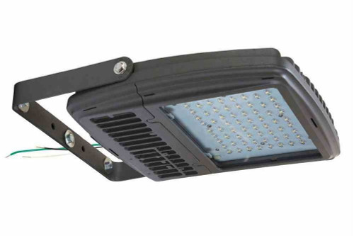 Larson Electronics 120W LED Wall Pack Light - Wide Flood Beam - 120-277VAC - 10' 16/3 SOOW Cord w/ Gen. Area Cord Cap