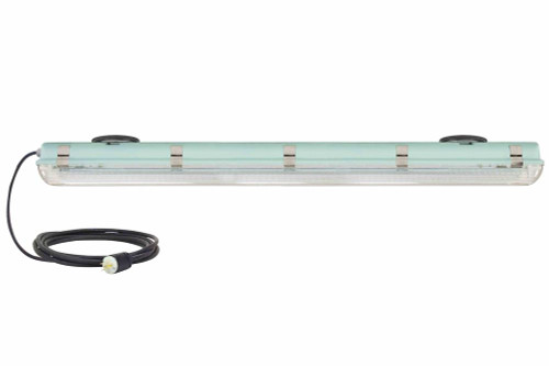 Larson Electronics 84W Rechargeable Vapor Proof LED 4 Ft Light - Outdoor Applications - 10,500 Lumens - 10ft 16/3 SOOW