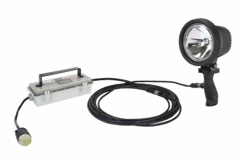 Larson Electronics 15 Million Candlepower - HID Handheld Spotlight - 120-277V AC - 25' Cord - 35W HID - Made in the USA