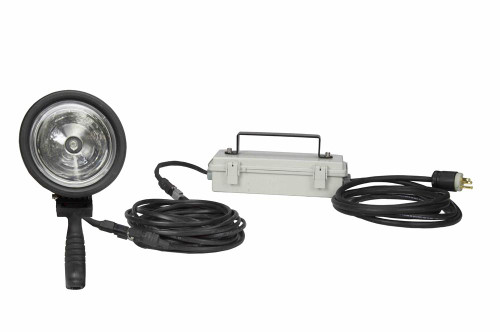 Larson Electronics 6 Million Candlepower Handheld Spotlight - 120-277V AC - 25' Cord - 100 Watts - Made in the USA