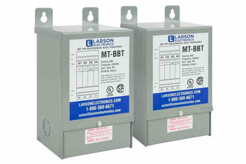 Larson Electronics 1-Phase Buck/Boost Step-Up Transformer - 120/240V Primary - 110/220V Secondary - 11.47 Amps -50/60Hz