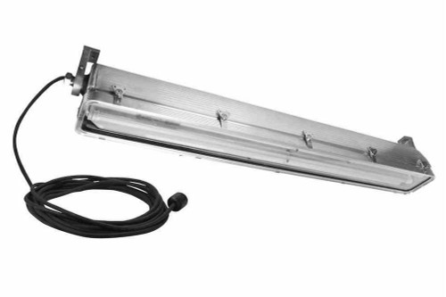 Larson Electronics Class 1 Div 2 LED Light - 4 foot 2 lamp - LED T series Style (fluorescent replacement) - 25ft Cord