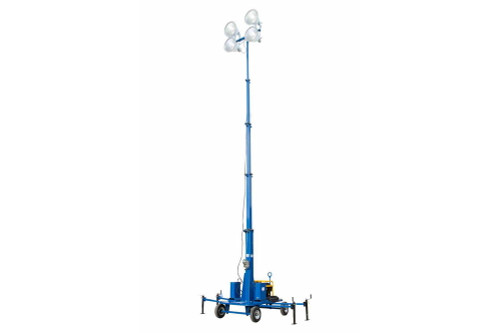 Larson Electronics 4000W Non-Towable Light Tower w/ Wheels - 15-50 Feet - (4) 1000 Watt MH Lamps - 440,000 Lumens - 9KW