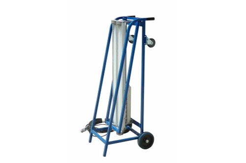 Larson Electronics Explosion Proof Ultraviolet Paint Spray Booth Light on Dolly Cart w/ Wheels - 4f 2 lamp - 100ft Cord