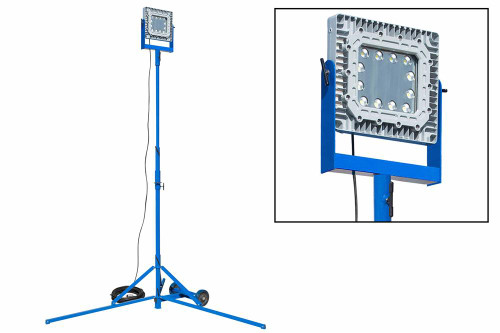 Larson Electronics 150 Watt Explosion Proof LED Light Tower - Quadpod Mount - C1D1 - 150 foot Cord w/ EXP Plug