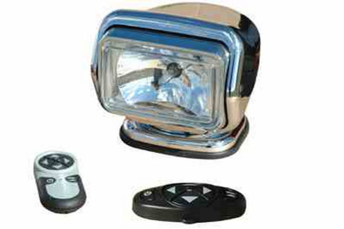 Larson Electronics HID Golight Stryker - 35 Watt HID - 3000 Lumen - 2 Wireless Remotes - Chrome - 12 Volt - GL-52883