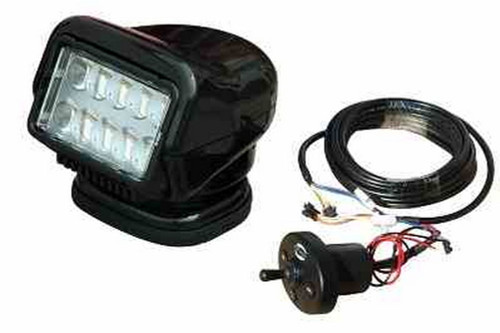 Larson Electronics LED Golight Stryker Remote Control Spotlight - Wired Dash Mount Remote - Black - Slow Rotate