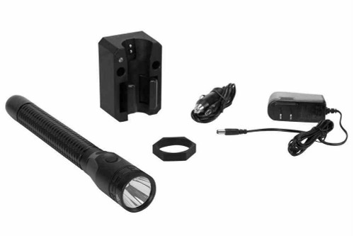 Larson Electronics NSR-9850 Rechargeable Multipurpose Tactical LED Flashlight - Dual Flashlight & Floodlight - 650/600