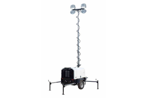Larson Electronics 25' Hydraulic Light Tower w/ Diesel Generator - 4X1250W Metal Halide Lamps - (2) 240V CEE 16A Outlet