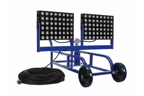 Larson Electronics 300 Watt Portable LED Work Area Light Cart - 200 ft cord - 40,500 Lumens - 120-277V AC