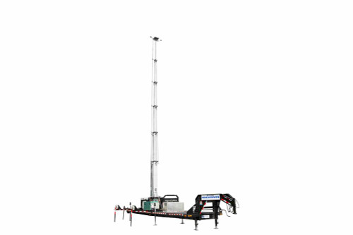 Larson Electronics 40' Self-contained Megatower on Skid Mount - 200lbs Payload Capacity - Auto Retract - Anchor