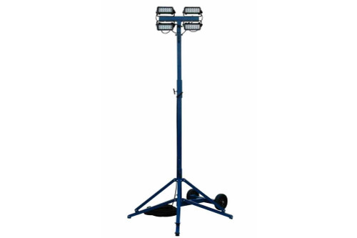 Larson Electronics 144 Watt Quadpod Portable LED Work Light - 8,640 Lumens - Spot and Flood Light - 347-480V AC - IP68