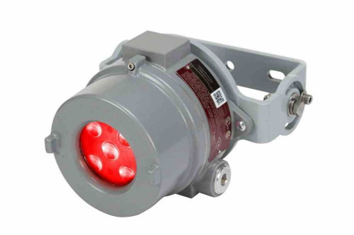 Larson Electronics 25W Explosion Proof Red Crane LED Warning Light- C1D1-2 - C2D1-2 - Aluminum Housing - 9-60V DC