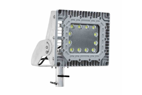 Larson Electronics 150W Explosion Proof Adjustable Pole Top Slip Fit Mount LED Fixture - Slip Fitter Yoke - 347/480V