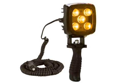 Larson Electronics 25W Amber LED Handheld Hunting Spotlight - 2250 Lumens - Durable Construction - IP67