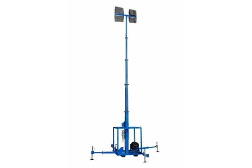 Larson Electronics *RENTAL* 1920 Watt High Intensity LED Light Plant - Square Mast Head - Skid Mount Five Stage Mast