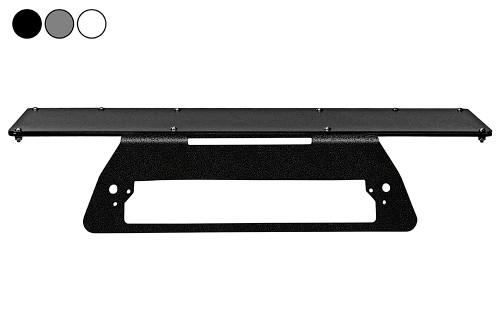 Larson Electronics 2007 Chevrolet Silverado 3500 No-Drill Rooftop Mounting Bracket - 24" x 12" 3rd Brake Light Magnetic Plate