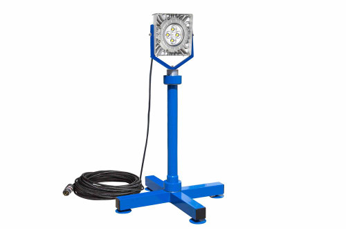 Larson Electronics 50W EXP LED Light - 6,250 Lm - 3ft Stand - Quick Change Mount - C1D1 - 100' 16/3 SOOW - EXP Plug