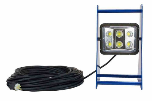 Larson Electronics 60 Watt Color Changing Portable LED Work Area Light - Aluminum Frame - Adjustable Head - 120-277V AC